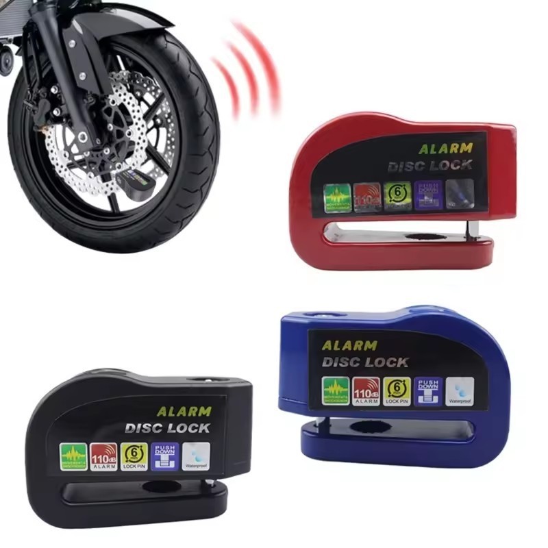 Wholesale moutain bicycle alarm disc lock Motorcycle Scooter Wheel Disc Brake Alarm Lock Aluminum Alloy Security Anti-theft lock