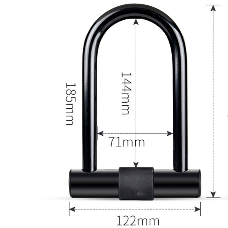 New Anti-Theft Security Portable anti prying Road Mountain Cycle Bicycle Key Lock Safe Alloy Steel U Shaped Bike Lock