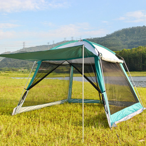 Custom outdoor leisure screen mesh house canopy camping tent screen shelter gazebo for patios camping activities