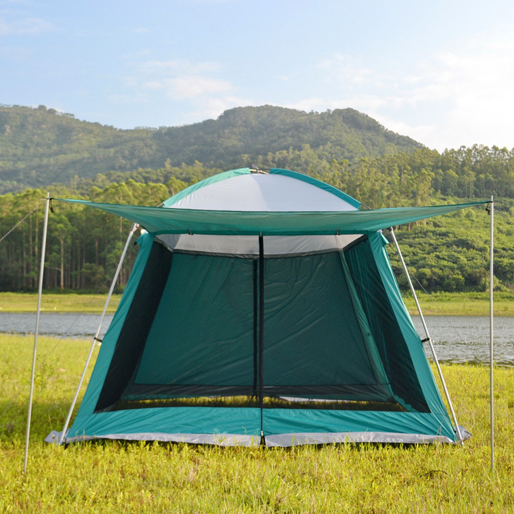 Custom outdoor leisure screen mesh house canopy camping tent screen shelter gazebo for patios camping activities