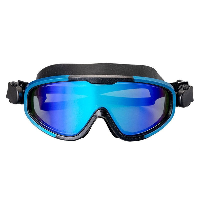 2024 Top Quality Anti-fog UV Protection Silicone Swimming Goggles Big Frame Wide Clear Vision Swimming Glasses with nose cover