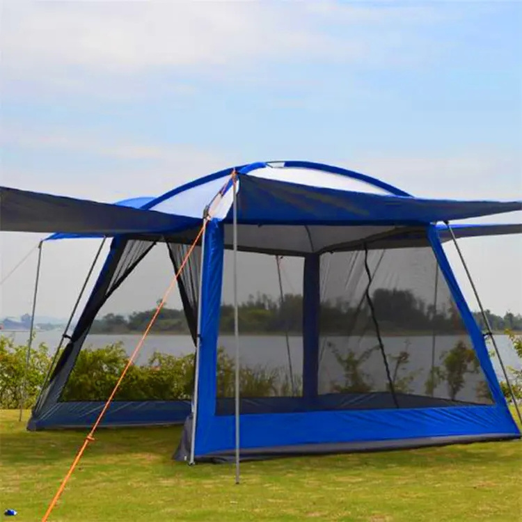 Custom outdoor leisure screen mesh house canopy camping tent screen shelter gazebo for patios camping activities