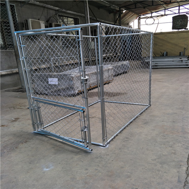 Large Outdoor Chain Link Dog Kennel Enclosure Exercise Pen Run with Cover