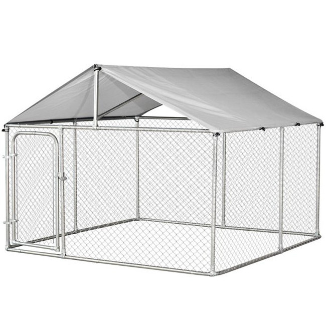 Outdoor Dog Kennel / House Winter Weather Proof Insulated XL Silver Copse