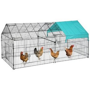 71" x 30" Galvanized Foldable Outdoor Chicken Coop