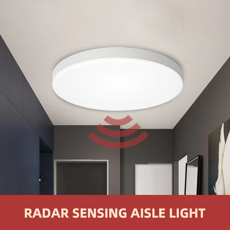 New product Radar induction led ceiling light round multifunctional radar sensor light for home