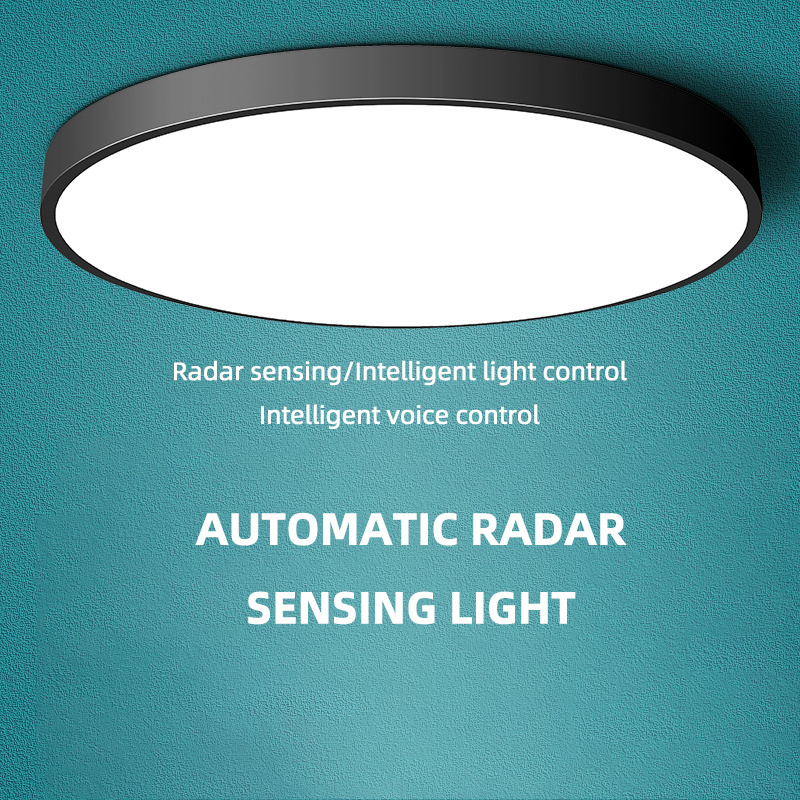 New product Radar induction led ceiling light round multifunctional radar sensor light for home