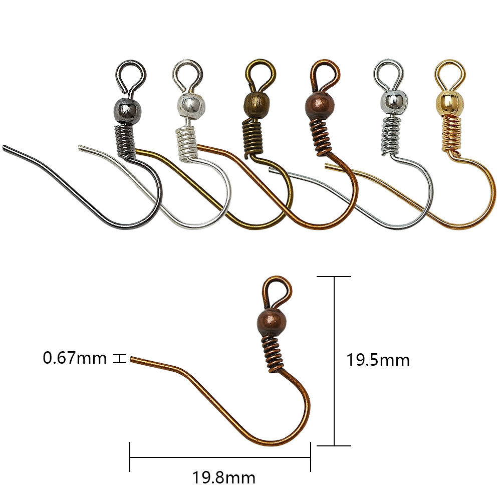 Wholesale nickel-free stainless steel ear wire hooks alloy earring hooks pendant beads for jewelry making diy jewelry findings