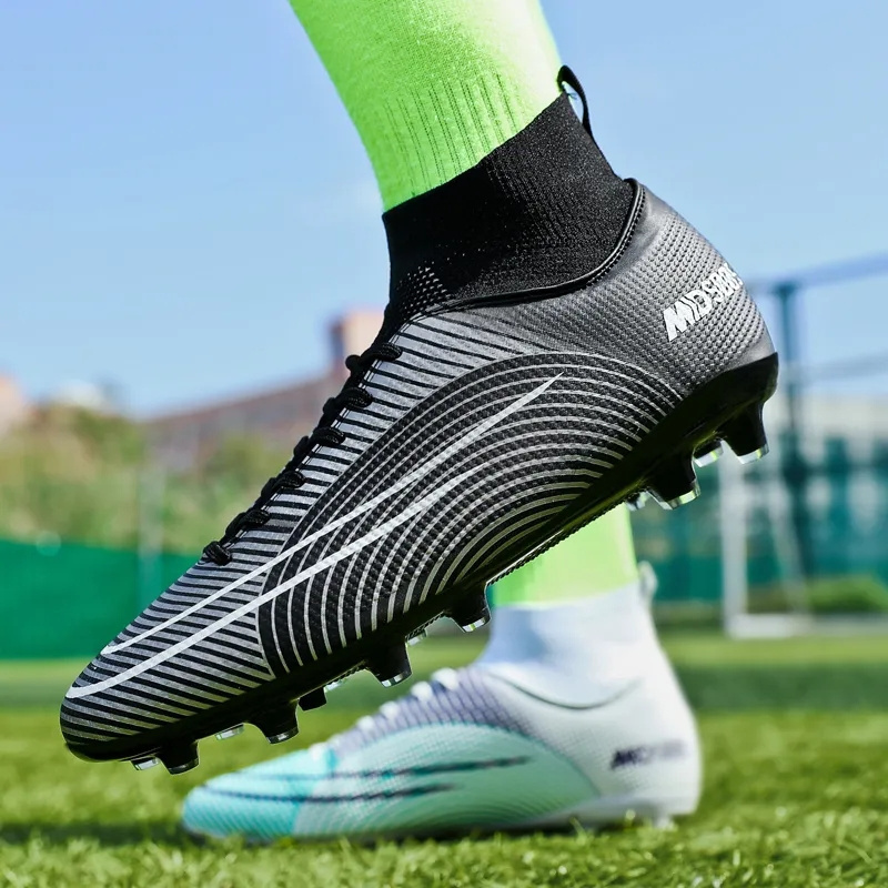 2024 New Professional Football Boots Men Women Soccer Shoes TNew Big Size 47 48 Quality Long Spikes Football Boots Soccer Shoes