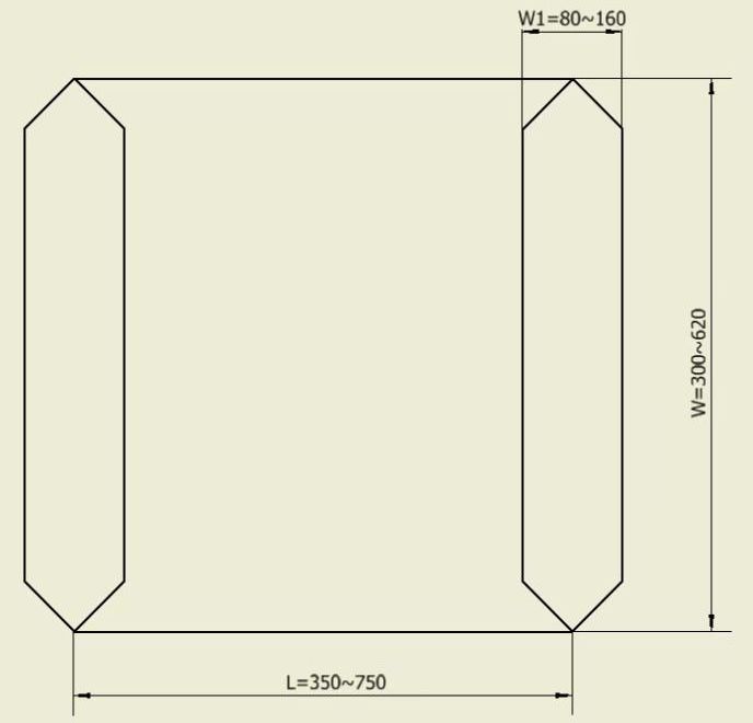 Cement bag making machine pp woven valve sack bag making machine