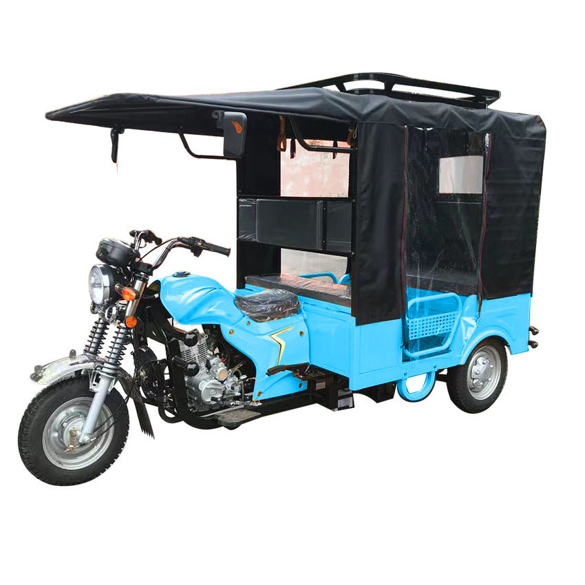 2023 YAOLON brand manufacturer 4-6 seats taxi  motor three wheels gasoline passenger tuk tuk motorized tricycle motorcycle