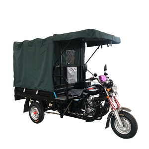 2019 newest enclosed cabin three wheel motorcycle with covered tents motorcycle tire 150cc tricycle