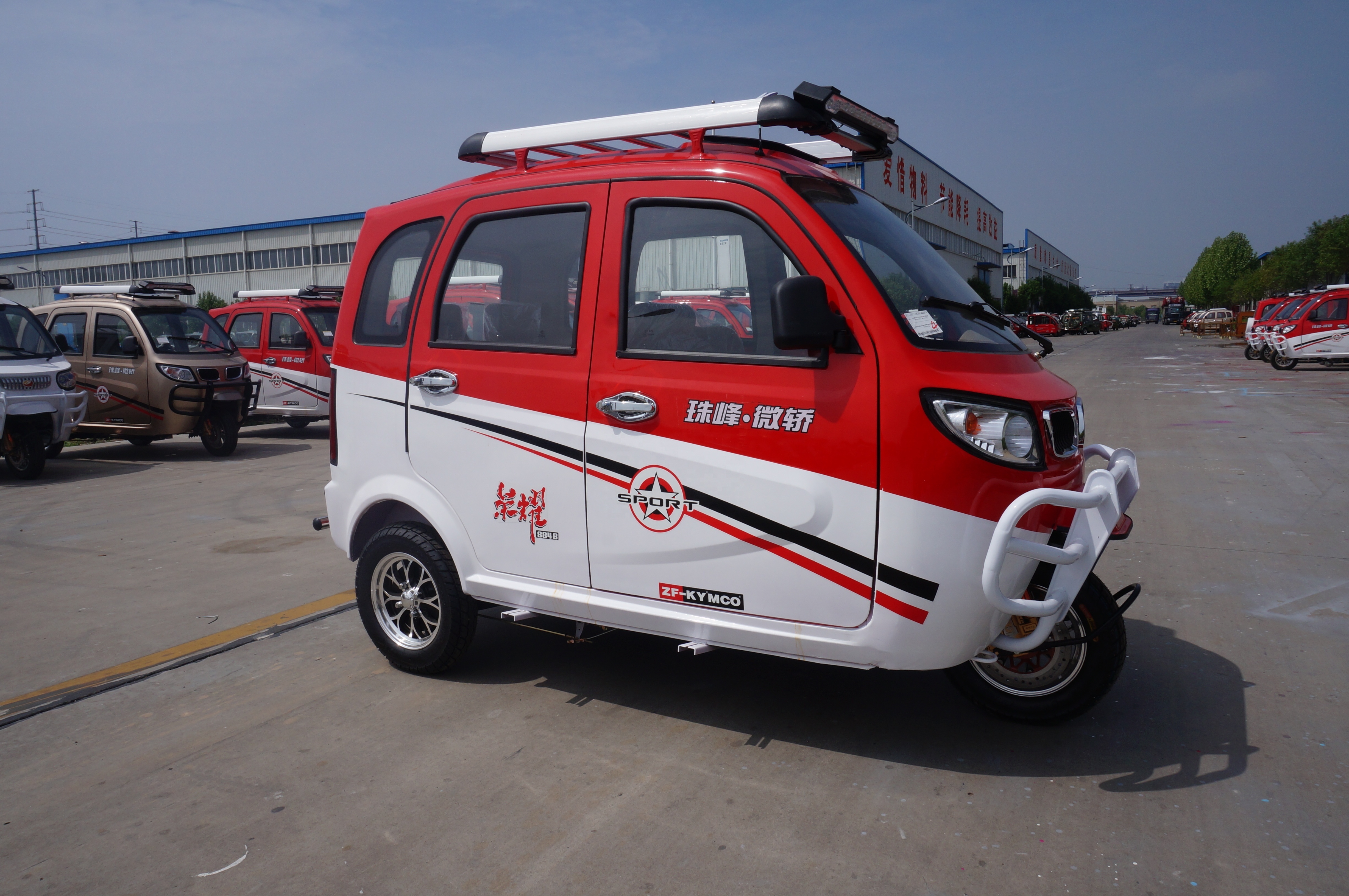 YAOLON Auto Adult Tuk Tuk Bajaj Rickshaw Passenger Tricycle Electric In Low Price For India Taxi