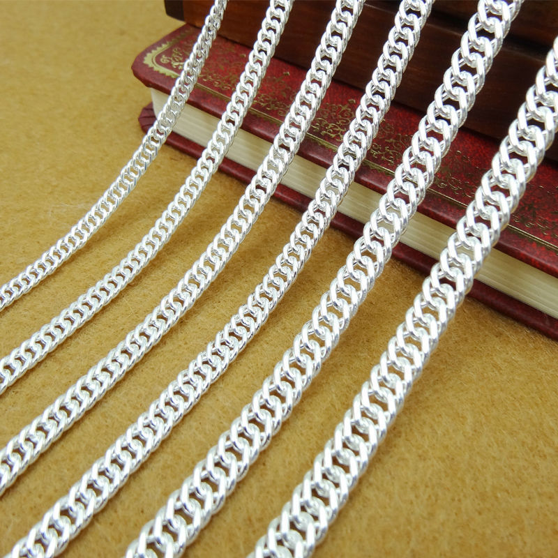 Professional Manufacturer Silver Chain Necklace Sterling Silver Mens Necklace Chain