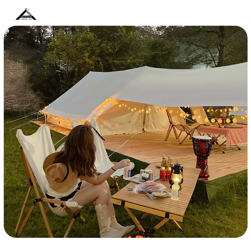 Boteen Factory Direct Selling Herringbone Tent Simplicity Tents Camping Outdoor Customized Camping Equipment