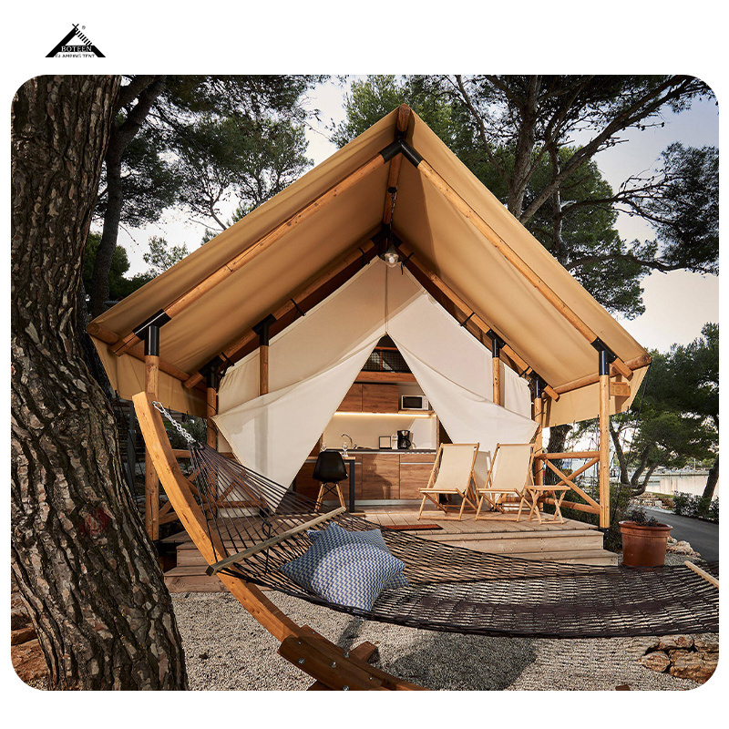 Boteen Customized Best Selling Glamping Large Luxury Hotel Tent Safari Family Oxford Cloth Tent