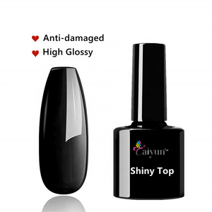 7.3ml Soak Off Long Lasting Top Glitter Coat Nail Polish Gel Top with Shiny Finish