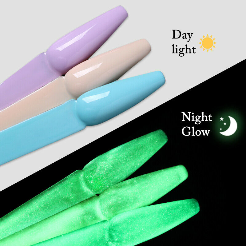 Factory Supply Universal Luminous Effect UV Nails Gel Party Glow In Dark Top Coat