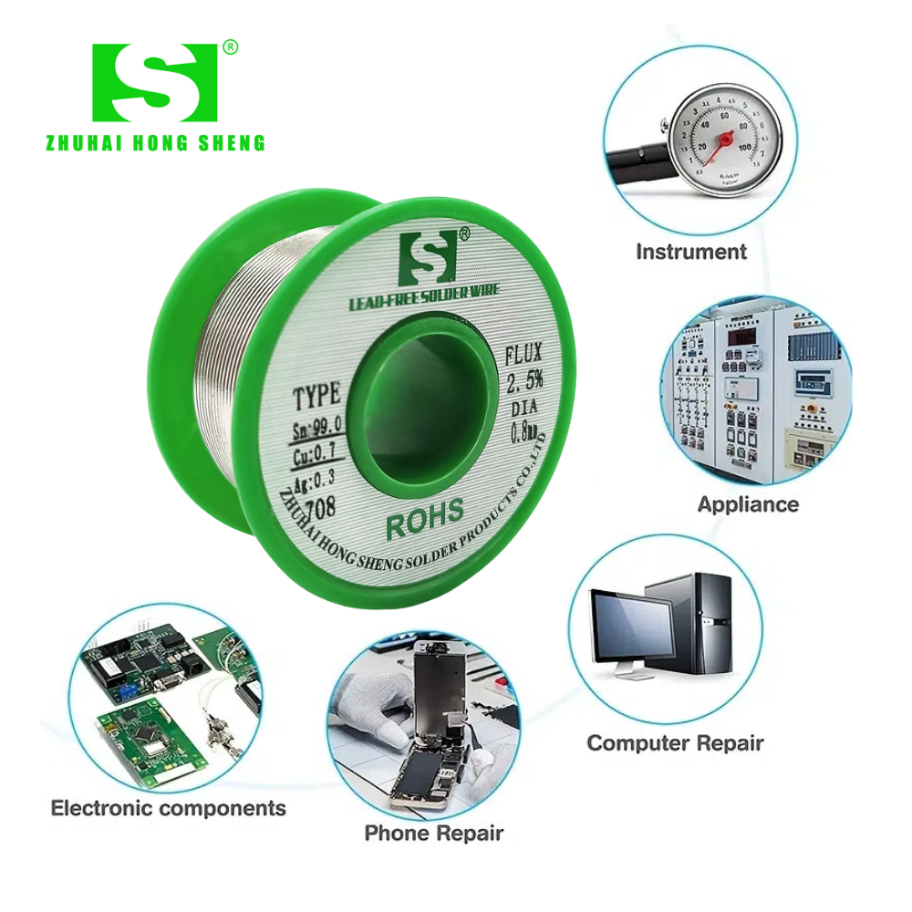 Sn9 6ag4 Sn95 ag5 0.4mm 0.5mm Lead Free High Temperature Solder Wire