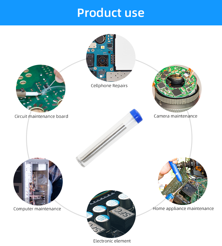 10g 0.8mm Diameter Flux Rosin Core Solder Wire Tube In Storage Tube Steady Soldering Welding Perfomance