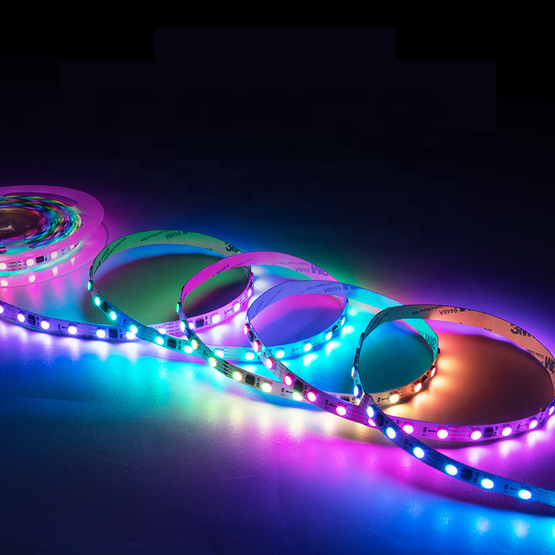 Customized Lighting 12V 24V IR Control Indoor Waterproof IP20 IP65 5m 10m 15m 20m SMD 5050 RGB Smart Led Strip Light Room Decor