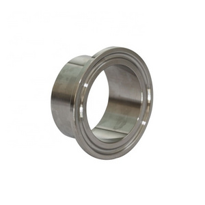 Stainless Steel 304/316L Sanitary Weld Ferrule ISO SMS DIN Tri Clamp PTFE Food Grade round Head Flange Pipe Fitting