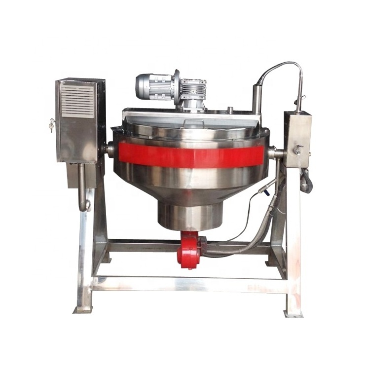 Jacket Cook Kettles with Mixer Factory Price Electric Jacketed Kettle for Cooking Porridge Automatic Cooking Machine Customized