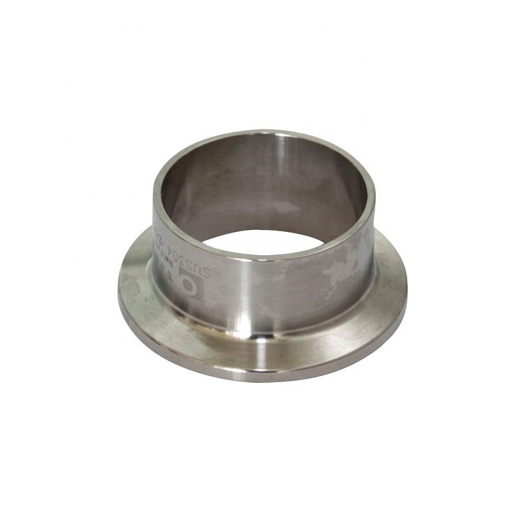 Stainless Steel 304/316L Sanitary Weld Ferrule ISO SMS DIN Tri Clamp PTFE Food Grade round Head Flange Pipe Fitting