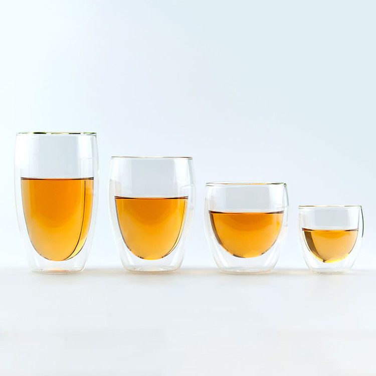 Hot selling glass coffee cup double glass cup double wall glass tea cup