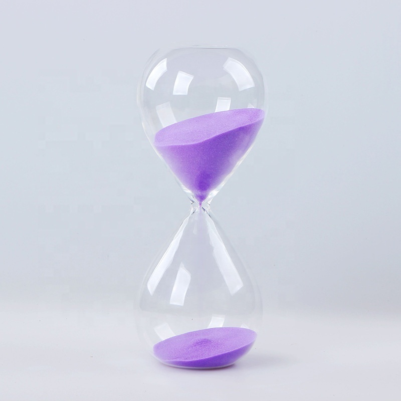 Clear high borosilicate glass 5/10/30/60 minute hourglass sand timer