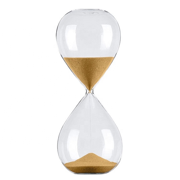 Clear high borosilicate glass 5/10/30/60 minute hourglass sand timer