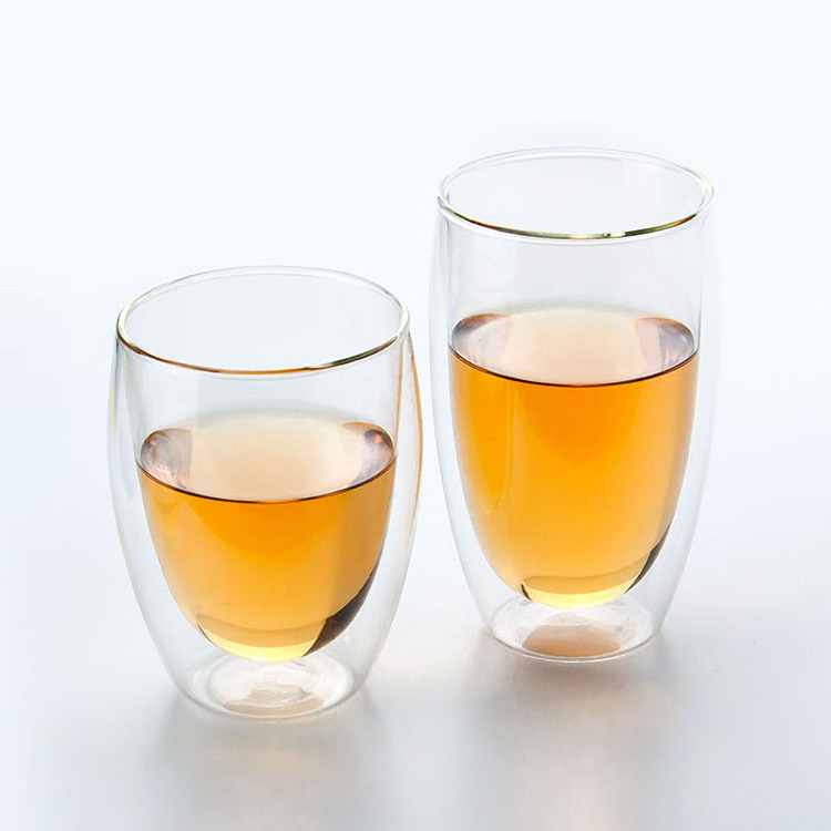 Hot selling glass coffee cup double glass cup double wall glass tea cup