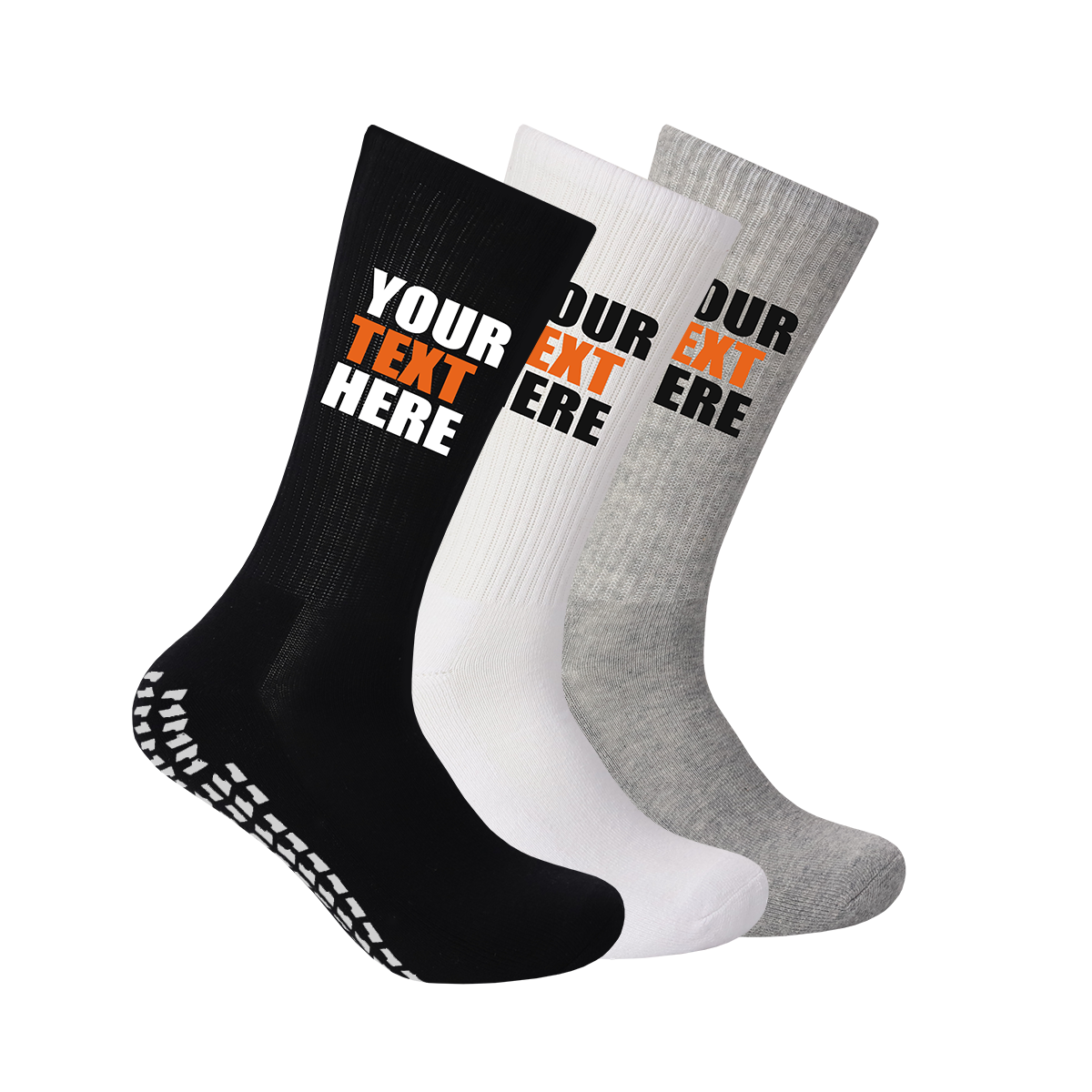 Custom Logo Oem Football Sports Sock Men Athletic Grip Sock Football Soccer Anti Non Slip Socks