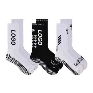 Custom Logo Design Gym Sport Socks Anti Slip Sock Non Slip Soccer Athletic Sport Football Grip Socks