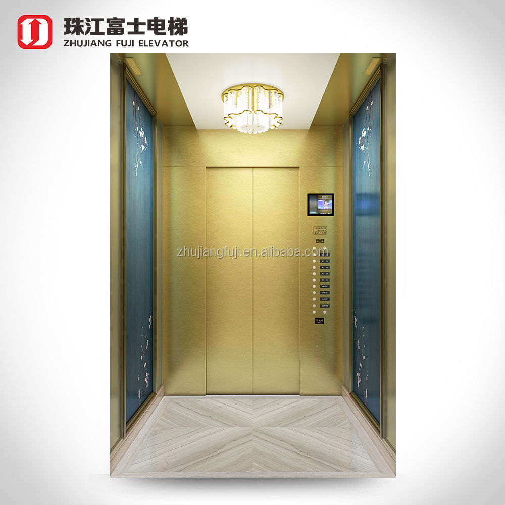 ZhujiangFuji Cheap 2 3 4 6 8 10 Person Passenger Human Lift Safety Building Passenger elevator Hotel Apartment Elevator