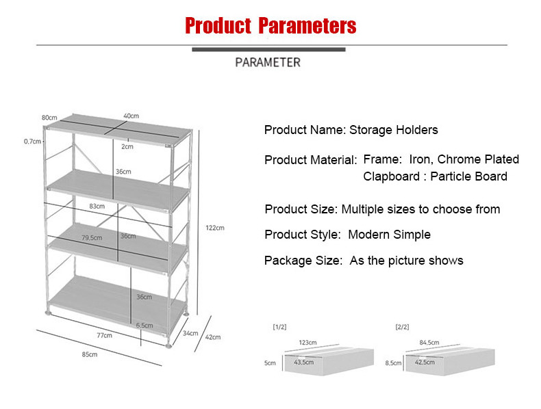 Microwave Oven Stand Kitchen Tall Utility Storage Shelf Baker's Rack