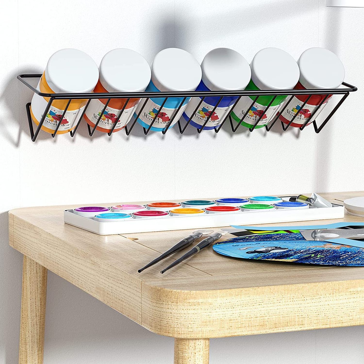 Shelf spice rack seasoning holder hanging  wall mount kitchen spice jar rack organizer