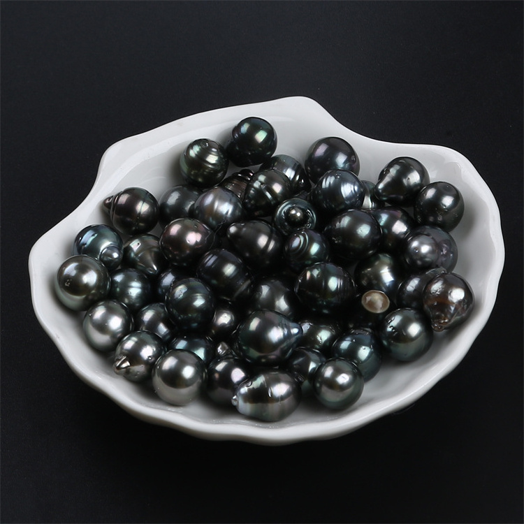 10-12mm wholesale tahitian natural seawater baroque drop shape pearl for jewelry making