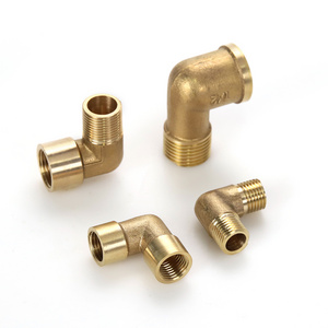 Cheap price male female threads elbow fitting brass hose pipe elbow fitting for air gas water pipe line