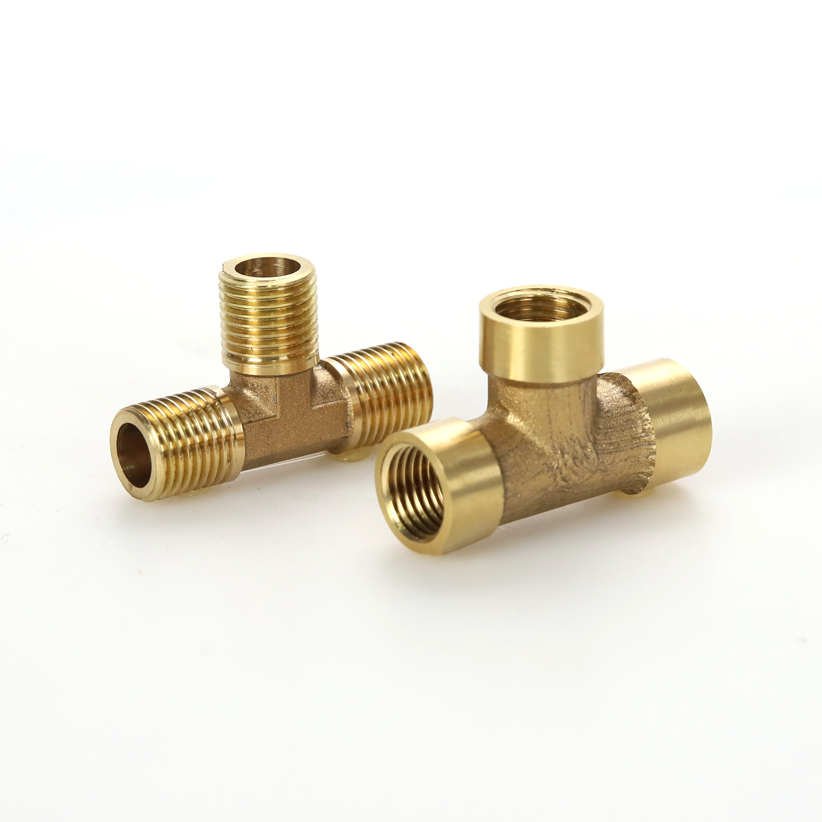 Cheap price male female threads tee fitting 3 way hose pipe tee fitting air gas water pipe line