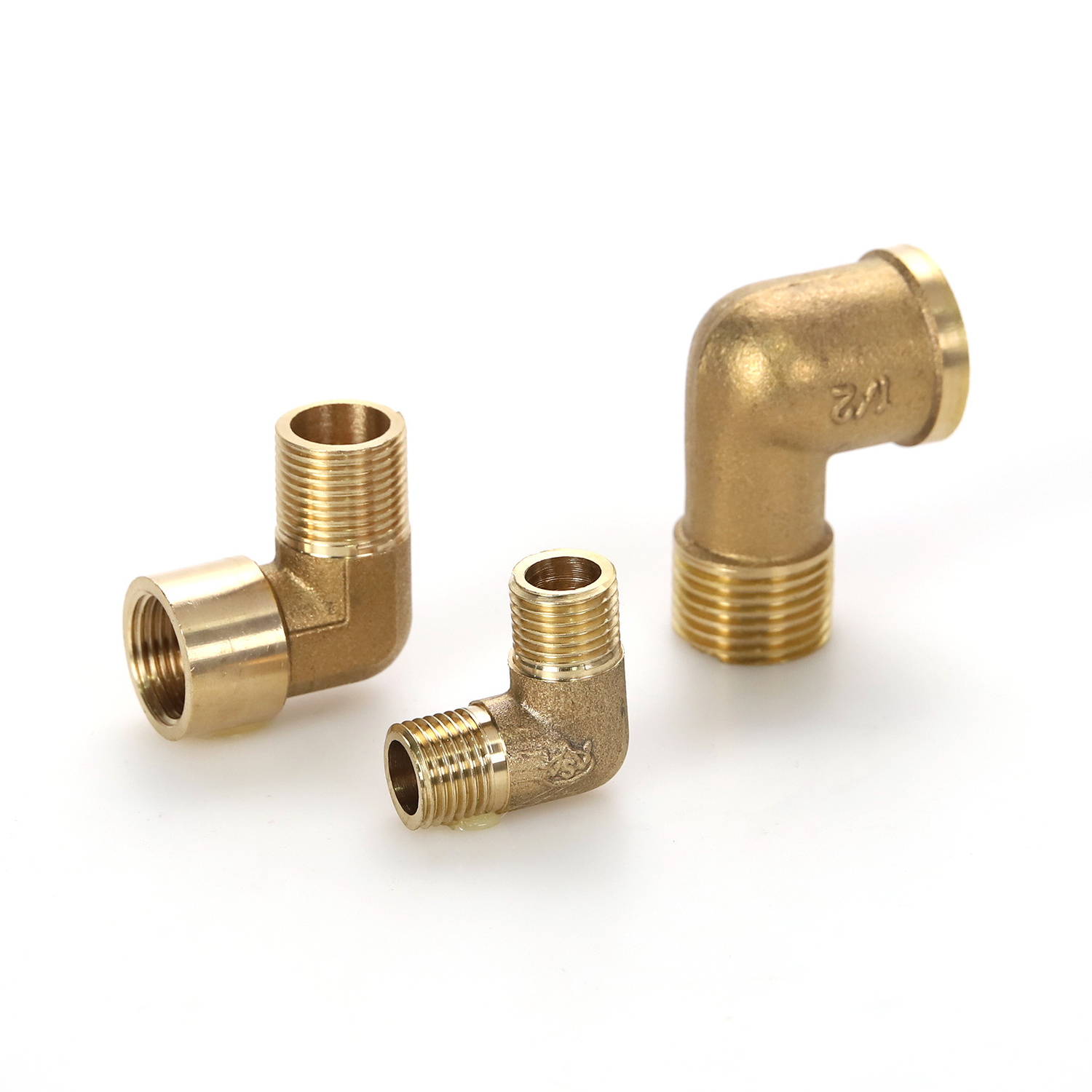 Cheap price male female threads elbow fitting brass hose pipe elbow fitting for air gas water pipe line