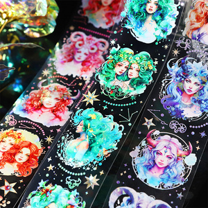 1pcs DIY Decoration Adhesive constellation goddess record daily Washi Tapes Masking Tapes