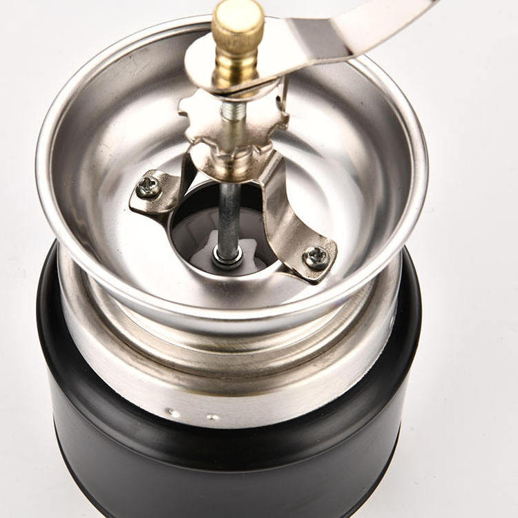 Handmade Stainless Steel Manual Coffee Grinder Spice Burr Mill for Kitchen Grinding Beans and Pepper Essential Coffee Grinders