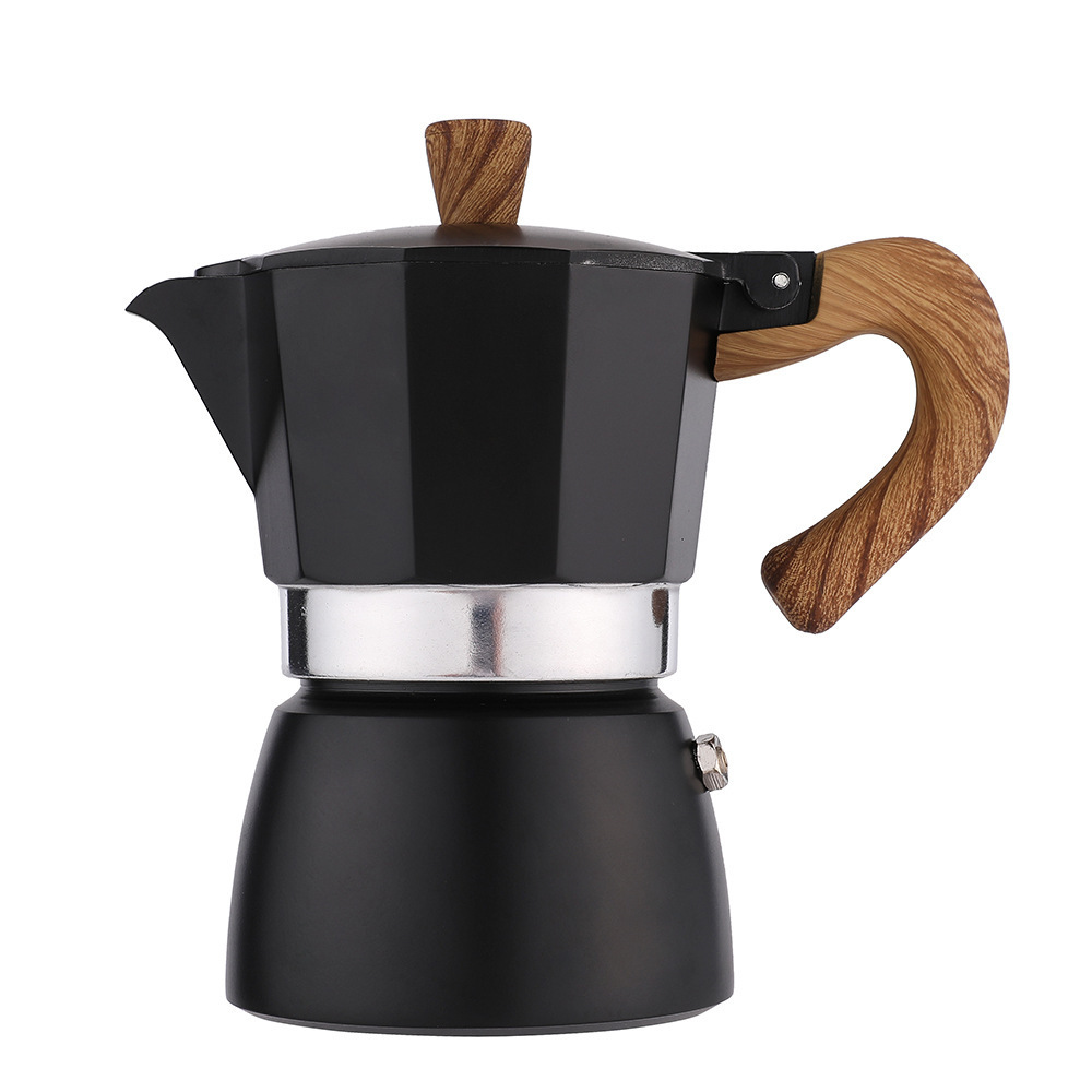 Modern Italian Aluminum Moka Pot Stove-Top Coffee Maker Wholesale 3-6 Cups Mokapot coffe pot