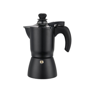 Easy-to-Clean Aluminum Moka Pot Newly Designed Manual Espresso Coffee Maker with Switch coffe pot