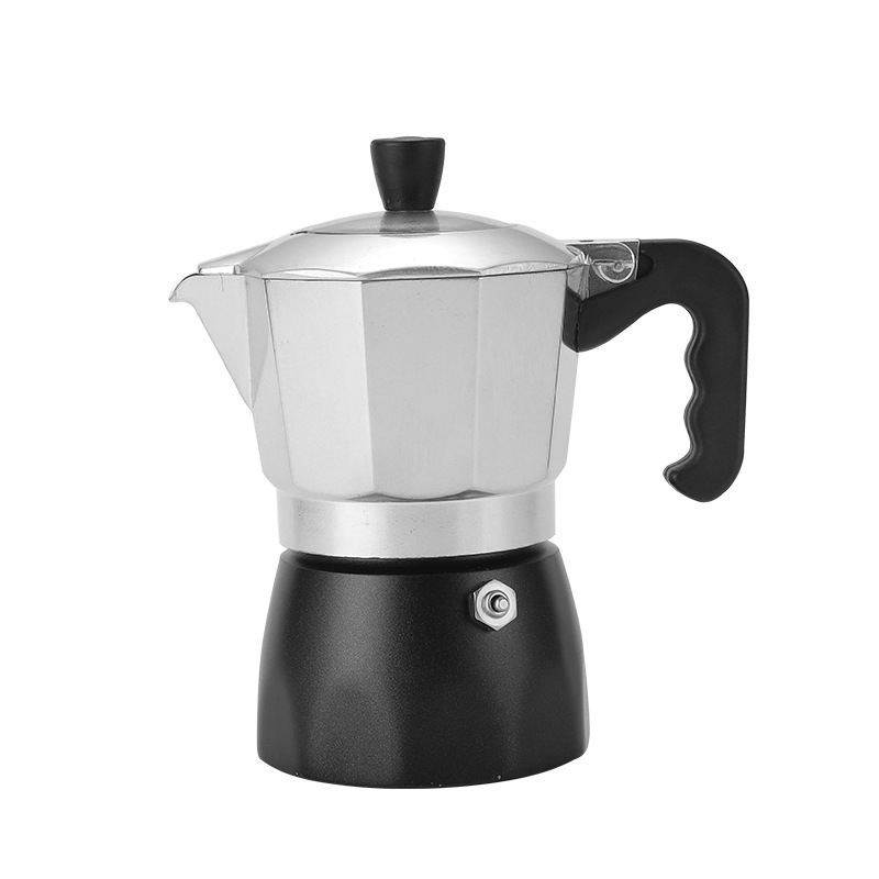 Production factory Double valve Moka pot Italian espresso machine extractor retro pot Outdoor coffee pot coffee equipment