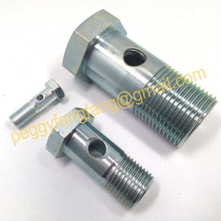 High Performance Auto Hydraulic Parts Stainless Steel Carbon Brake Hose Tube Line Connector Male Female Banjo End Brake Fittings