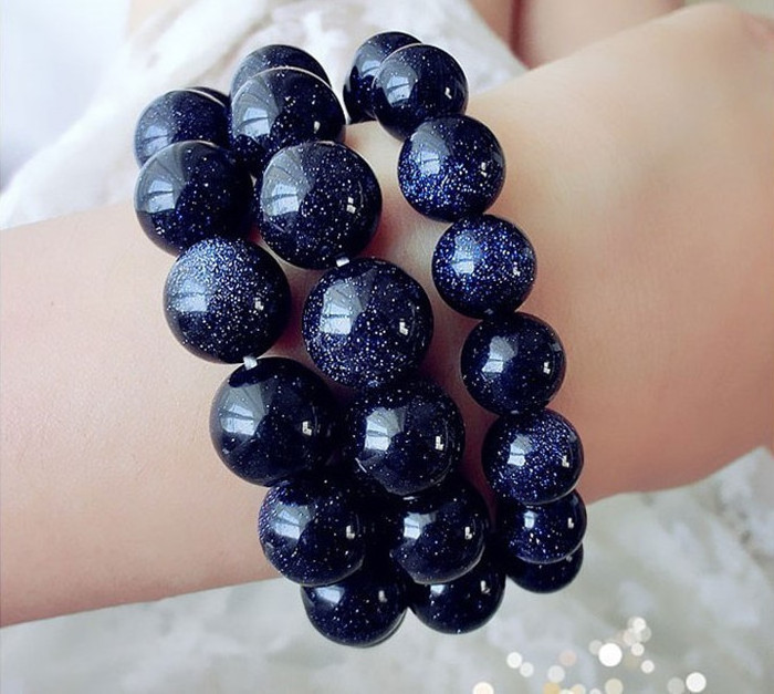 Factory direct selling Natural Stone Beads Bracelet  Crystal bracelet black super seven purple Bracelet For Man