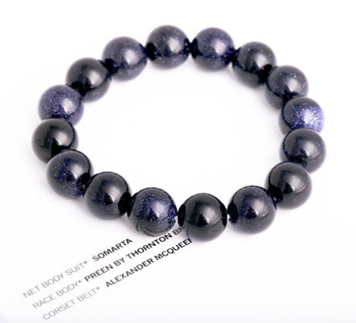 Factory direct selling Natural Stone Beads Bracelet  Crystal bracelet black super seven purple Bracelet For Man