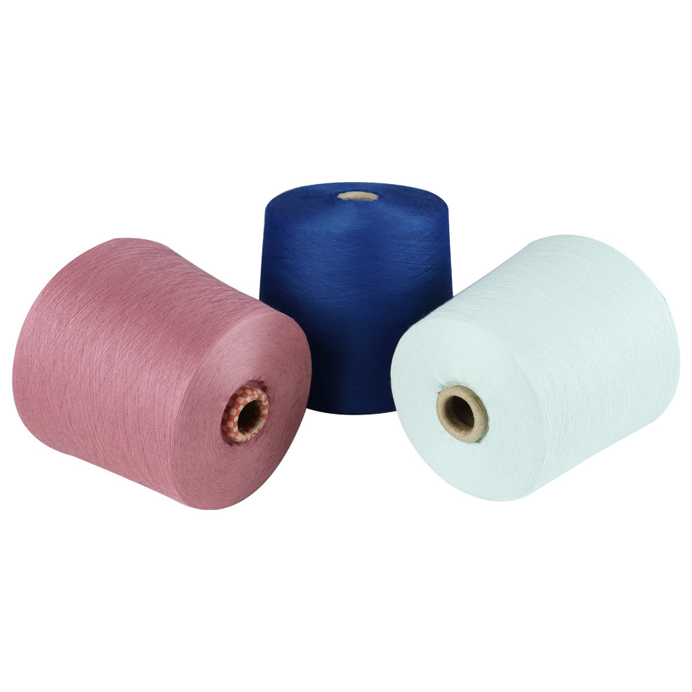 32S raw white polyester spun virgin compact siro yarn 100% polyester weaving knitting spun yarn